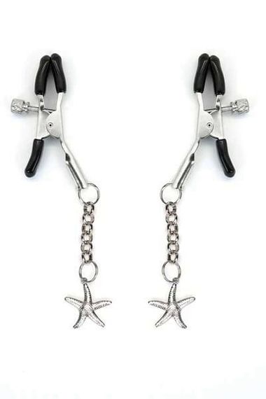 Затискачі для сосків Liebe Seele Starfish Nipple Clamps Сріблясті One Size