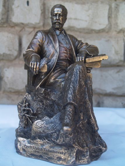 Декоративная статуэтка с бронзовым покрытием Chaikovsky 22 см | Зображення 1