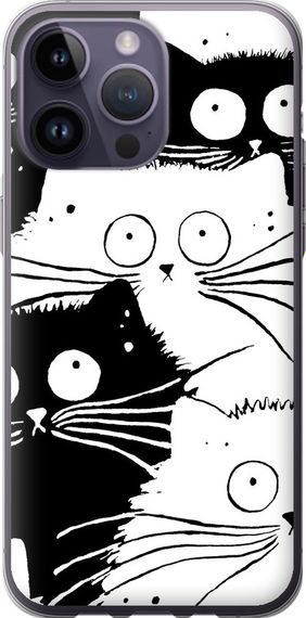 Чехол на iPhone 14 Pro Max Коты v2 "3565u-2667-17620"