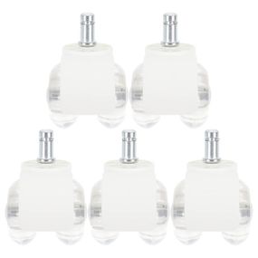 Колеса для офисного кресла набор 5 шт, колесики для стульев, мебельные универсальные полиуретановые ролики