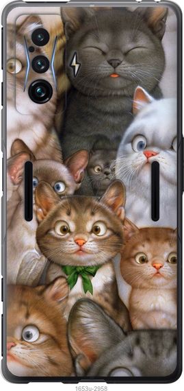 Чехол на Xiaomi Poco F4 GT коты "1653u-2958-17620"