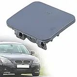 BMW 5 E60 (03-07) М-пакет заглушка буксирувального гака в передній бампер чорна, БМВ | Зображення 3