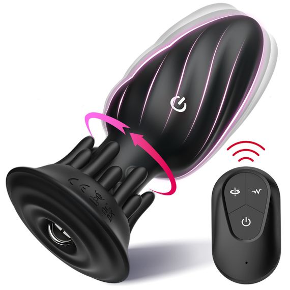 Анальний віброплаг Vortex Touch 360° з обертанням та 10 режимами задоволення