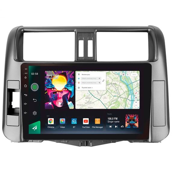 Штатна магнітола Sigma PRO 9464 4+64 Gb Toyota Land Cruiser Prado 150 2009-2013 (B) 9"