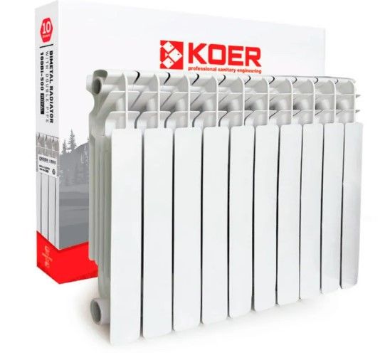 Радіатор біметалічний Koer 100 Bimetal-500 ROYAL (KR4957)
