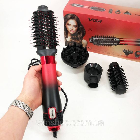 Фен электрический с насадками VGR V-484 4 в 1, Мощный электрический фен для сушки волос AN-28