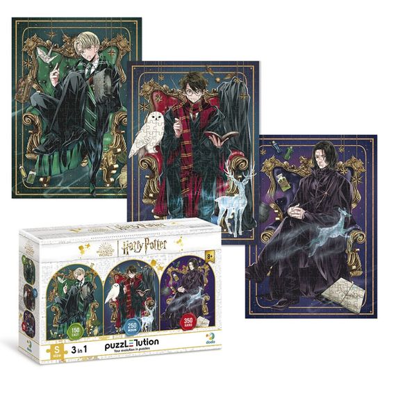 Дитячий пазл 3 в 1 "Династія чарівників" 200575 набір 4 в 1 | Зображення 5