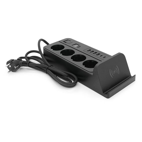 Мережевий фільтр із захистом від перенапруги G12H, 4 Socket + 4 USB 3