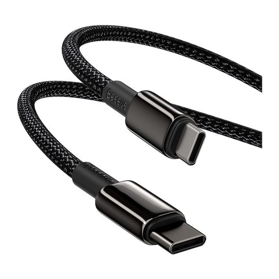 Дата кабель USB-C to USB-C 2.0m 100W black Baseus (CATWJ-A01) | Зображення 2