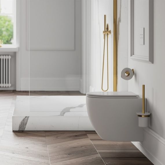 Ёршик для унитаза Omnires Darling gold (DA70620GL) | Зображення 2