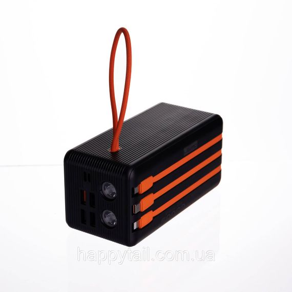 Повербанк зі швидким заряджанням та 3 шнурами 50000 mAh портативний зарядний пристрій powerbank заряджання для телефона HP-N57 | Зображення 3
