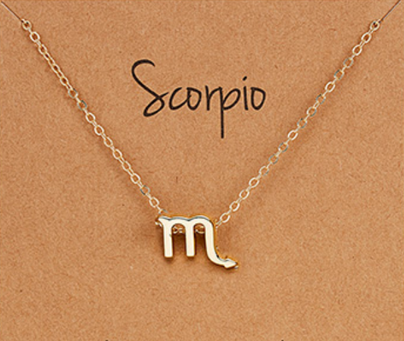 Колье Primo с подвеской знак зодиака Scorpio (Скорпион) - Gold | Зображення 1