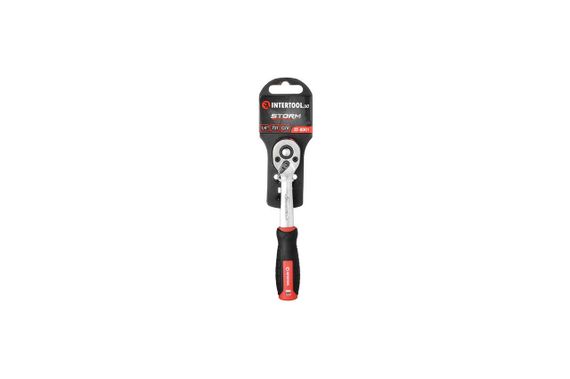 Ключ трещоточный (рукоятка с храповым механизмом) Intertool - 1/4" x 72T Storm (ET-8001) | Зображення 9
