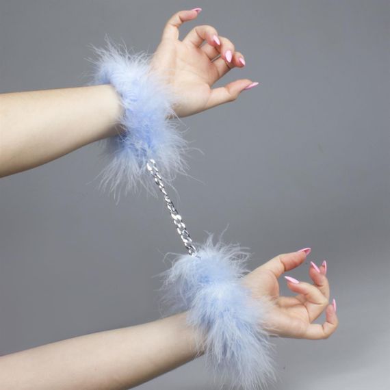 Наручники блакитні Esposas Marabu Azul Sex Aura | Зображення 3