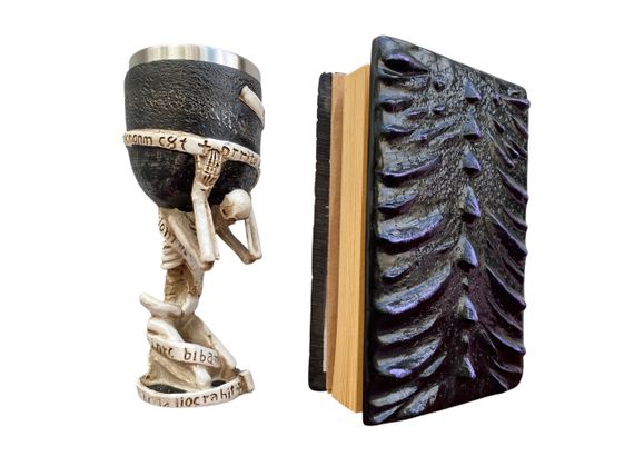 Подарунковий набір Келих 3D Скелет на Колені та Блокнот 3D «Око Ілюзій» | Зображення 1