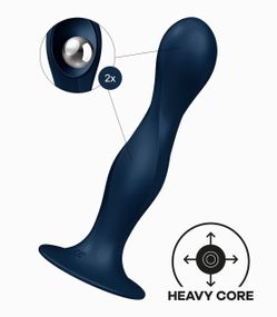 Універсальний фалоїмітатор Satisfyer Double Ball-R з 2 обважненими кульками, що рухаються всередині sexstyle