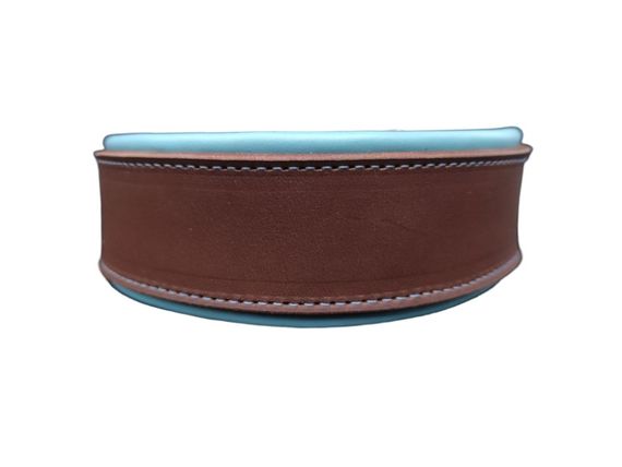 Нашийник шкіряний "Lockdog" для собак brown&blue | Зображення 4