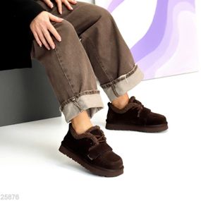 Молодіжні дизайнерські зимові автоледі натуральні на липучці колір Шоколад 38