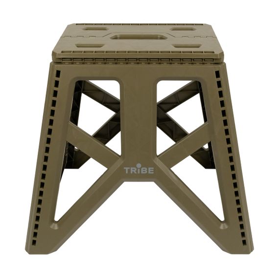 Стілець Tribe Camp Chair High оливковий складаний, Похідний стілець трайб для риболовлі, Крісло кемпінгове для полювання | Зображення 1