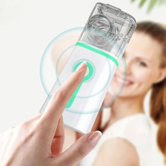 Ультразвуковий інгалятор від батарейок та від USB, M 202 / Портативний небулайзер / Ручний інгалятор для дітей | Зображення 4