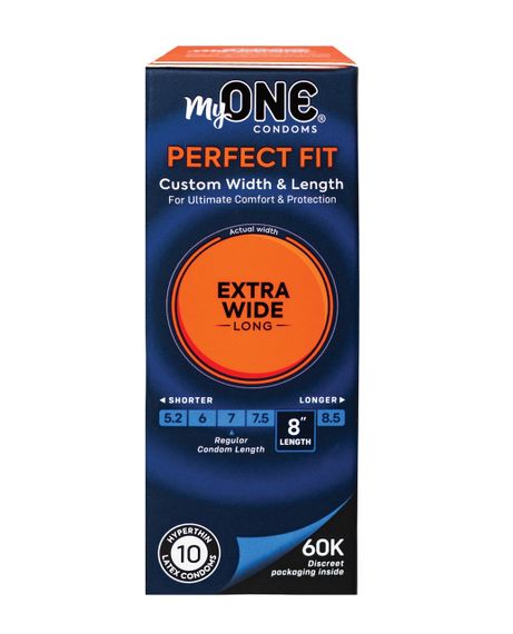 Презервативи MyONE Extra Wide and Long розмір 60K, 10 шт Sex Aura