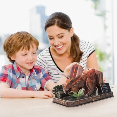 Пазл Cubic Fun 3D National Geographic Dino Трицератопс (DS1052h) | Зображення 3