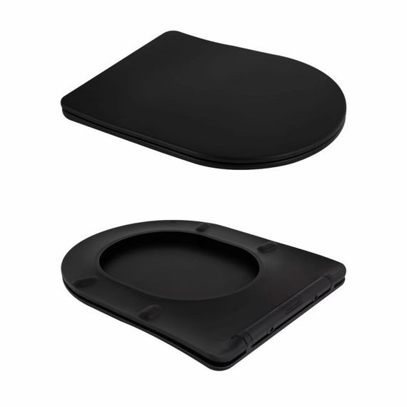 Унітаз підвісний Qtap Scorpio Ultra Quiet безобідковий з сидінням Soft-close MATT BLACK QT14332380AMB | Зображення 7