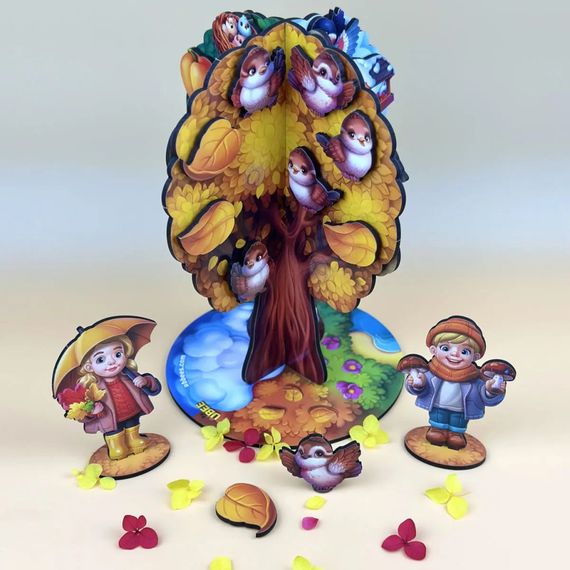 Дитяча настільна гра "Пори року абрикоса" (ПСД295) PSD295 дерев'яна | Зображення 6