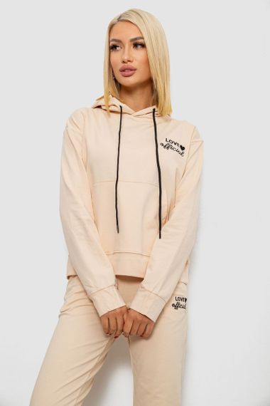 Спортивный костюм женский двухнитка, цвет бежевый, 214R1419-005 | Зображення 1