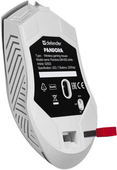 Миша Defender Pandora GM-502 White (52502) | Зображення 6