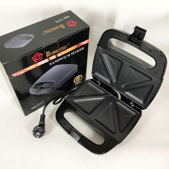 Бутербродница бытовая DOMOTEC MS-7777, Сендвичница бытовая, Бутербродница гриль сендвичница ZU-52