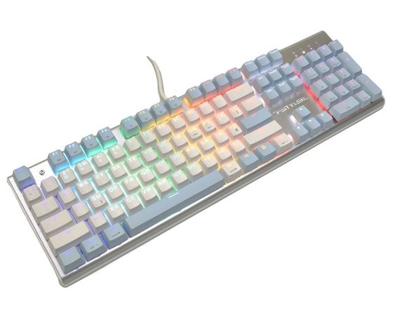 Клавіатура ігрова механічна A4-Tech FS100 (Icy Blue), USB, сріблястий | Зображення 1