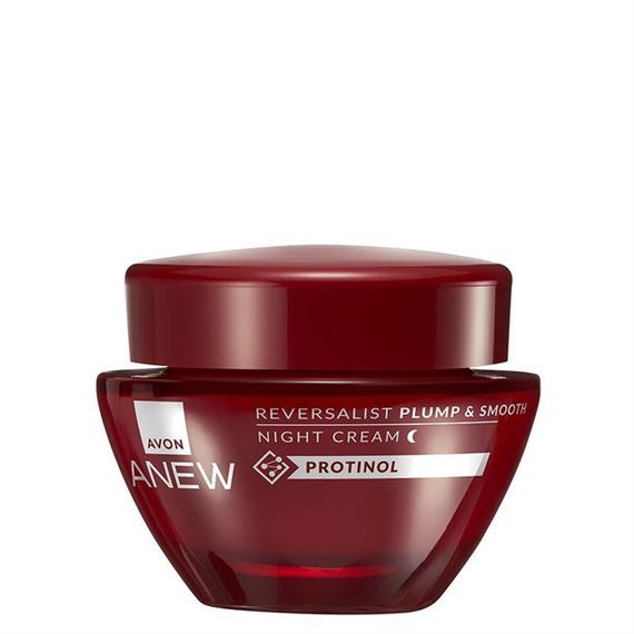 Ночной крем для лица Упругость и гладкость  с протинолом 35+ Avon Anew Reversalist Plump & Smooth Night Cream