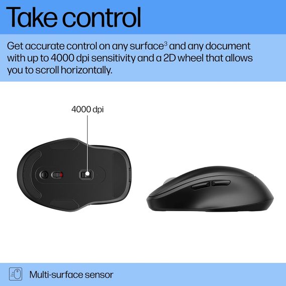 Мишка HP 510 Ultra-Fast Rechargeable Wireless Black (9C2F6AA) | Зображення 2