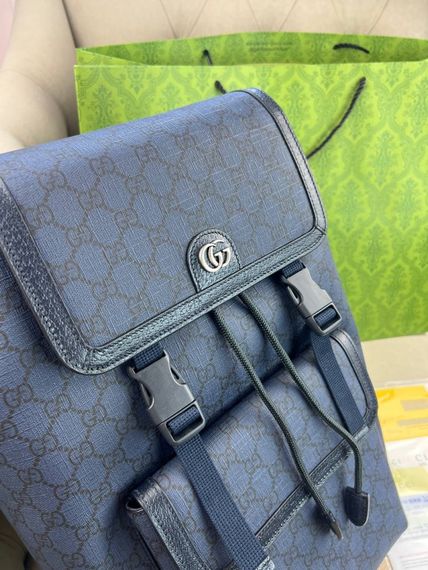 Рюкзак синiй Gucci Ophidia GG Blue c846 | Зображення 2