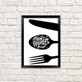 Постер в рамке Bon appetite 15x21 см, A5 (MT5_18M012)