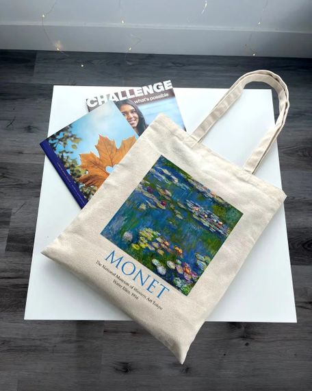 Екошопер BookOpt ВК4063 MONET «Водяні лілії» бежевий | Зображення 7