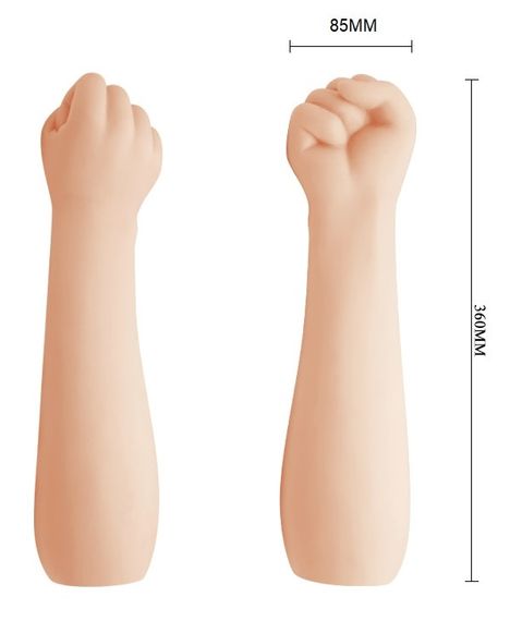 Фалоімітатор для фістингу у вигляді руки - Big Fist 14 " Long Realistic, BW - 007037R Sex Aura | Зображення 6