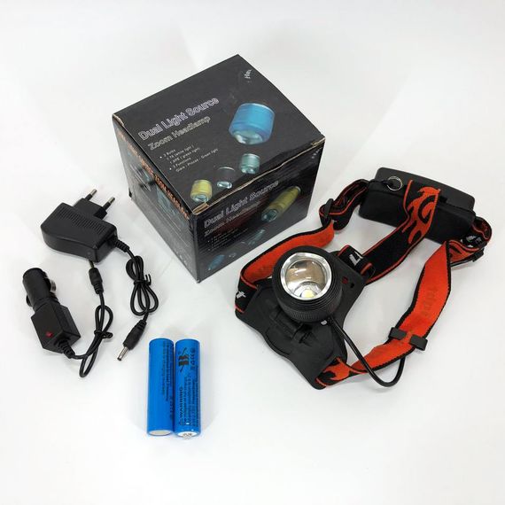 Налобний ліхтар з ремінцем на голову, Налобний тактичний ліхтар Led headlamp IH-66 | Зображення 9
