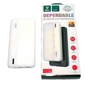 Power bank на два выхода 10000 mAh INKAX PB-01 Белый