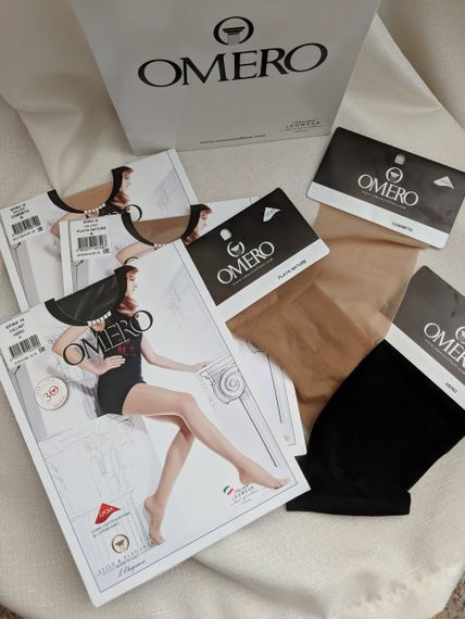 Колготи жіночі, прозорі Omero Efira 15 den, з посадкою на талії, розміри M, L, колір чорний | Зображення 2