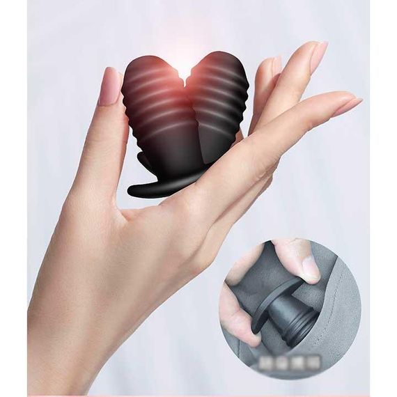 Анальная вибро-пробка 3 см – Анальные игрушки | Зображення 4