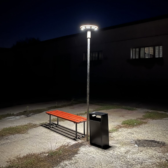 LED Ліхтар парковий автономний сенсорний IP54 1400Lm 5000+3000К VL-GLSO-1254-S Videx | Зображення 9