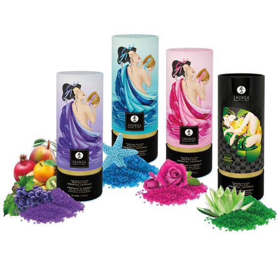 Пінлива сіль для ванни Shunga Dead Sea salt Oriental Crystals — Ocean Temptations (500 г) | Зображення 5