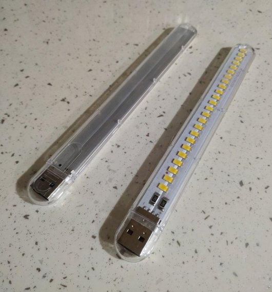 Міні ліхтарик на 24 світлодіоди, USB лампа, LED світильник | Зображення 2