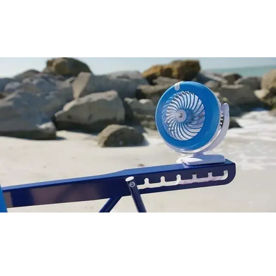 Мінівентилятор USB з прищіпкою та функцією розпилювання води Mini fan AND, акумуляторний + USB | Зображення 3