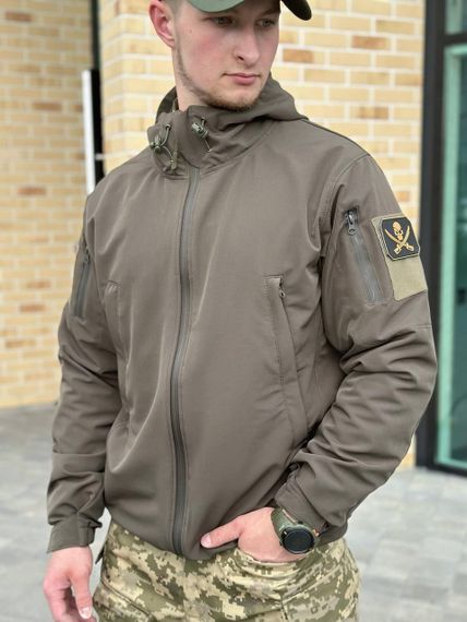Куртка Софтшел олива літо MILITARY