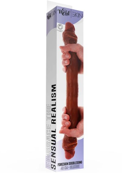 Фалос двосторонній ToyJoy Get Real Skin з крайнім тілом, мулат Sex Aura | Зображення 5