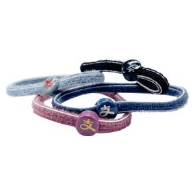 Детская резинка для волос "Разноцветная эмблема" 0301-561 набор 10 шт