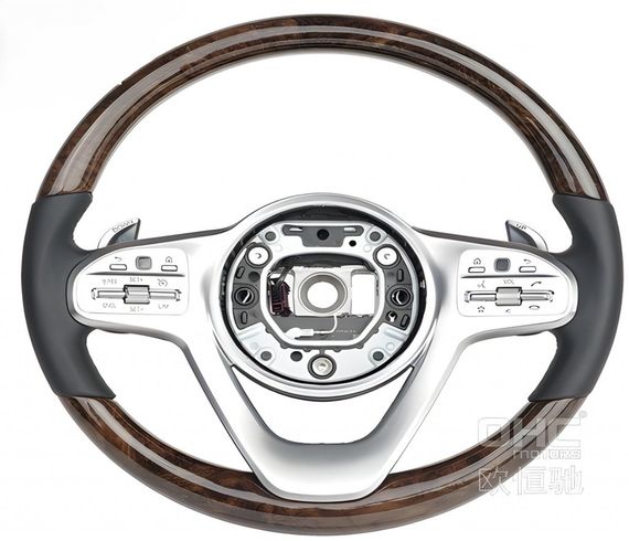 Кермо Maybach-Style (дерево -2025 чорний, 3pin) для Mercedes GLC X253 2015-2022 рр